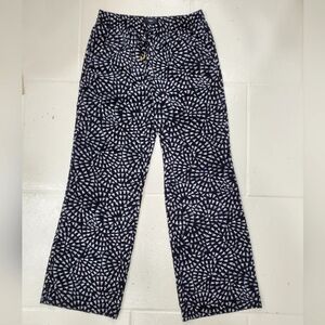 Mossimo Supply Co Palazzo pants black white geometric design wide leg pull on